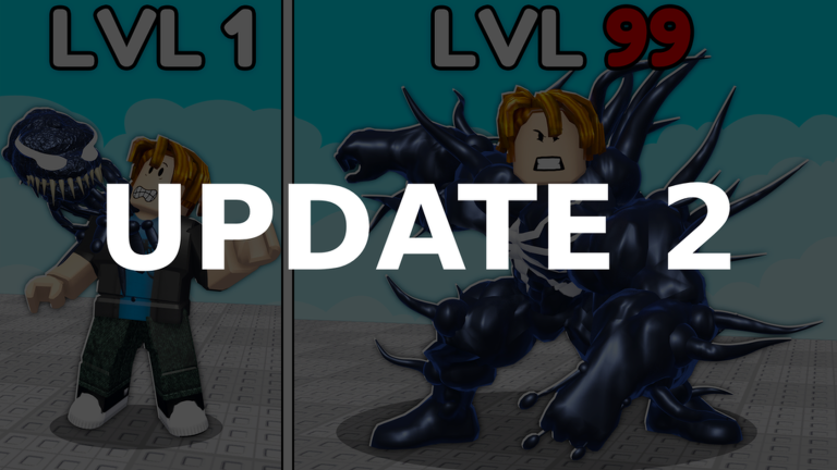 Update 2 LVL 1 vs LVL 99 progression showcase in Roblox +1 Venom Evolution